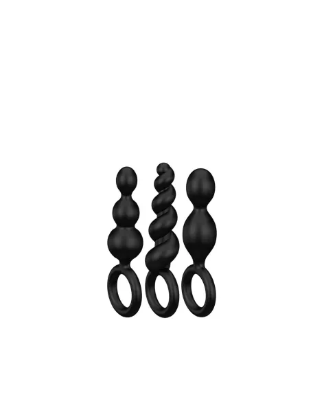 Booty call set of 3 black | Satisfyer | Varitas y bolas