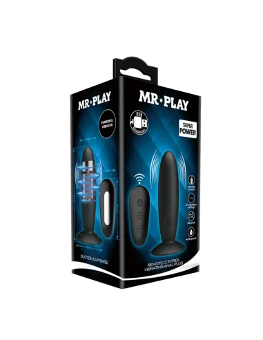 Vibrador anal recargable control remoto silicona 11cm x 3,3cm | Mr play | Vibradores