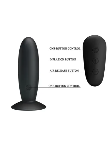 Vibrador anal recargable control remoto silicona 11cm x 3,3cm | Mr play | Vibradores