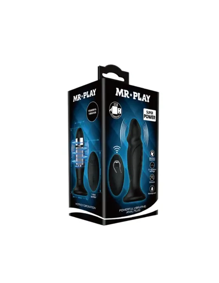 Vibrador anal recargable control remoto silicona 12,5cm x 3cm | Mr play | Vibradores