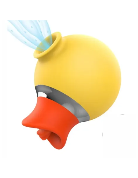 Vibrador lengua succionador- little duck - 8cm x 6,5cm | S-hande | Succionadores