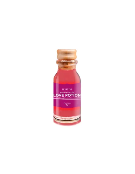 Mini aceite comestible love potion frutilla 15ml | Sexitive | Comestibles