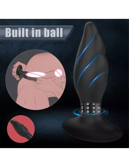 Vibrador rotador anal whirlwind control remoto recargable | S-hande | Dildos