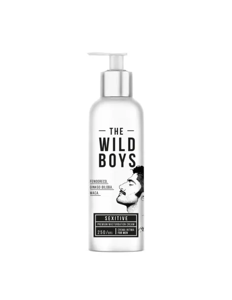 Wild boys crema intima for men con fenogreco glinkgo y maca 250grs | Sexitive | Estimula pene