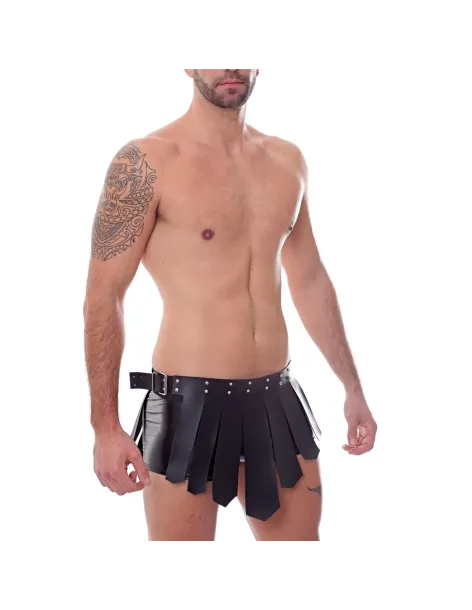 Falda gladiator - eco-cuero negro | Infarta fetish | Accesorios y outfits