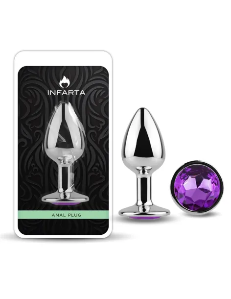 Anal plug eros metal medium purple | Infarta toys | Plugs