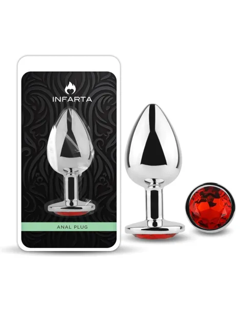 Anal plug eros metal large red | Infarta toys | Plugs