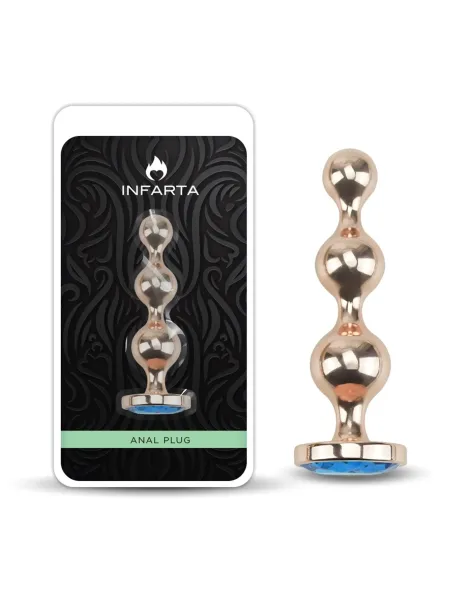 Anal plug orion metal small blue dark | Infarta toys | Plugs