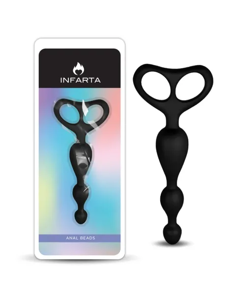 Anal plug fantasy silicone black | Infarta toys | Varitas y bolas