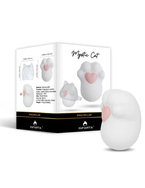 Tapping & suction airpulse mystic cat | Infarta toys | Premium