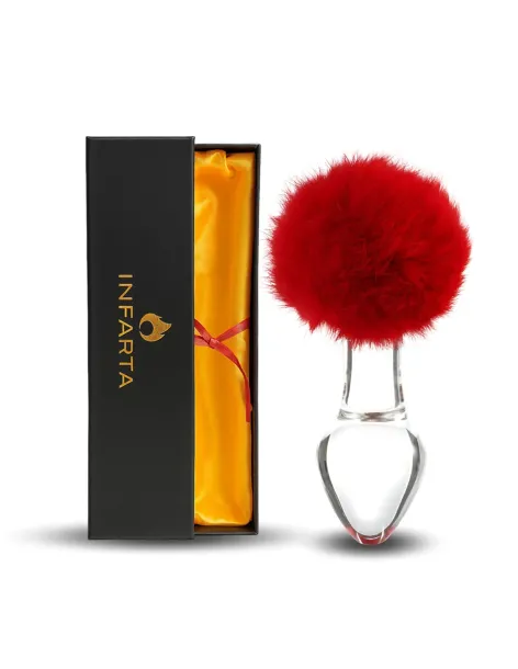 Glass anal plug bunny vellino | Infarta toys | Plugs
