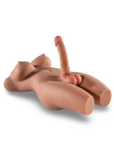 Trans desire – torso realista con pechos, pene y ano + balita de regalo | Infarta toys | Torsos