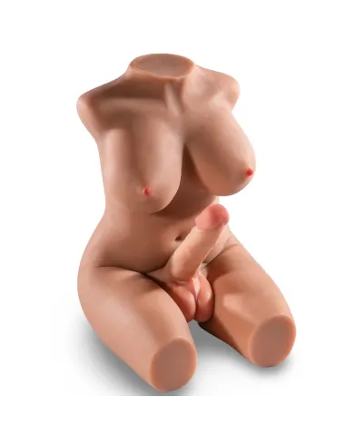 Trans desire – torso realista con pechos, pene y ano + balita de regalo | Infarta toys | Torsos