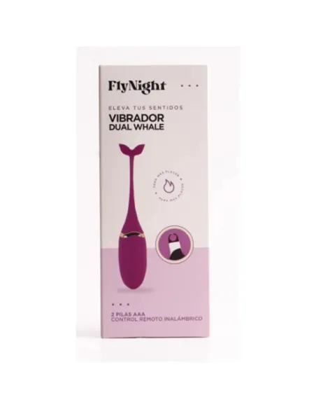 Vibrador dual whale negro / c9005 | Fly night | Vibradores
