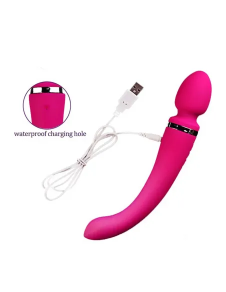 Vibrador dual super flex negro / c9006 | Fly night | Vibradores