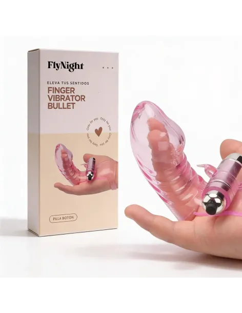 Finger vibrator bullet transparente / c9012 | Fly night | Vibradores