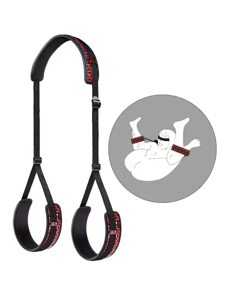 Love swing bandage negro con detalles rojos / c9021 | Fly night | Esposas