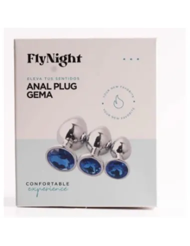 Anal plug gema rosa claro / c9030 | Fly night | Plugs