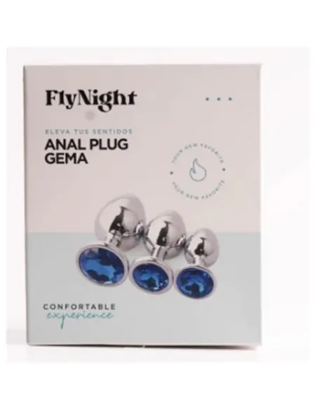 Anal plug gema rosa claro / c9030 | Fly night | Plugs