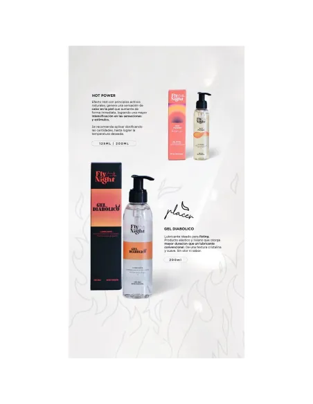 Gel intimo hot power 200ml c/dosif | Fly night | Efecto calor