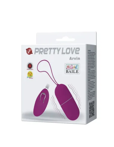 Vibrador arvin huevo control remoto inalambrico 12 funciones | Pretty love | Bolas y huevos vaginales