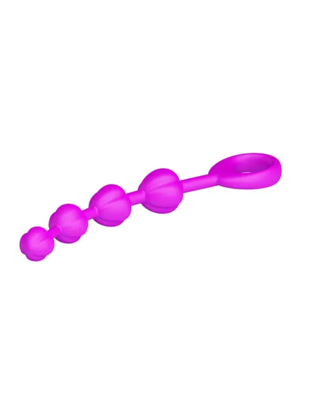Varita anal silicona flexible beeds 19,5cm x 2,3cm | Pretty love | Varitas y bolas