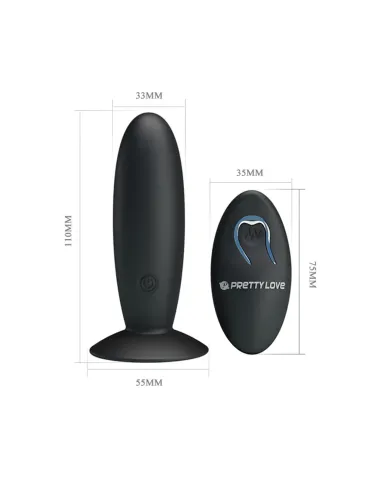 Consolador anal inalambrico control remoto silicona 11cmx3cm | Pretty love | Vibradores