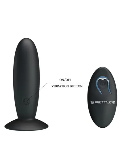 Consolador anal inalambrico control remoto silicona 11cmx3cm | Pretty love | Vibradores