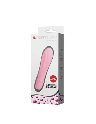 Vibrador solomon 10 func 12cm x 3cm | Pretty love | Vibradores