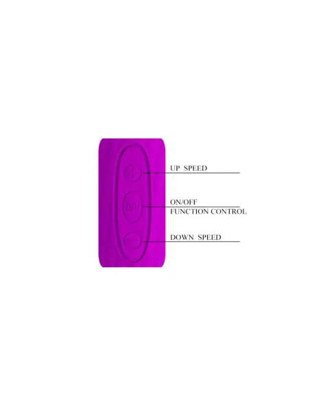 Vibrador masageador nathaniel recargable 26cm x 48cm | Pretty love | Masajeadores