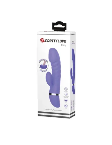 Vibrador tracy multifuncion silicona 19cm x 3.5cm | Pretty love | Rabbits