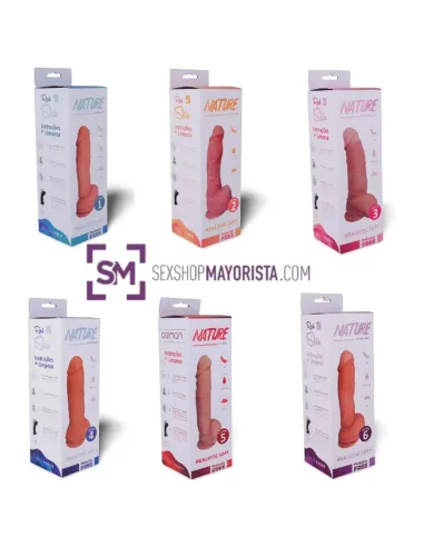 Nature nude n 1 - 16.5 x 4 cm - introducibles 13cm - | Caiman | Dildos macizos