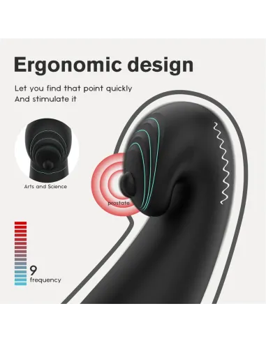 Vibrador raptor anillo prostata recargable control remoto | S-hande | Vibradores