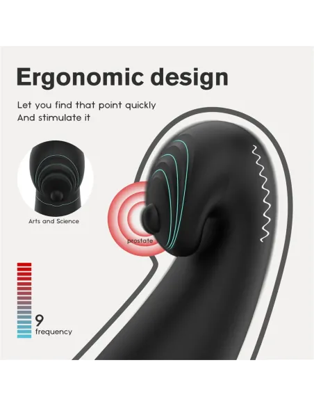 Vibrador raptor anillo prostata recargable control remoto | S-hande | Vibradores