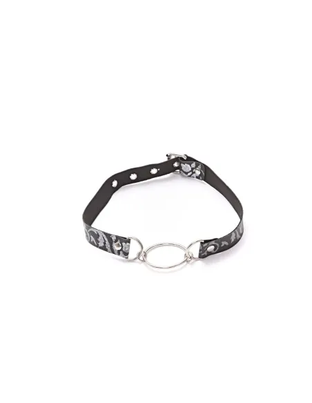 Mordaza con argolla de 4cm arabesco plata | Infarta fetish | Mordazas