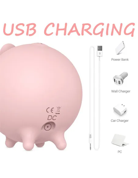 Piggy succionador vibrador multifuncional recargable usb | S-hande | Succionadores