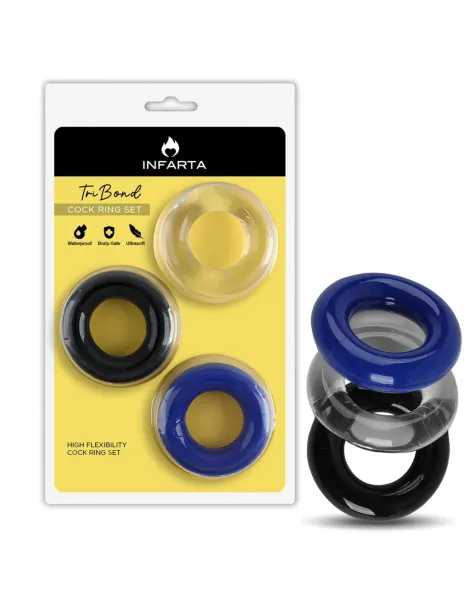 Cock rings set tribond | Infarta toys | Anillos